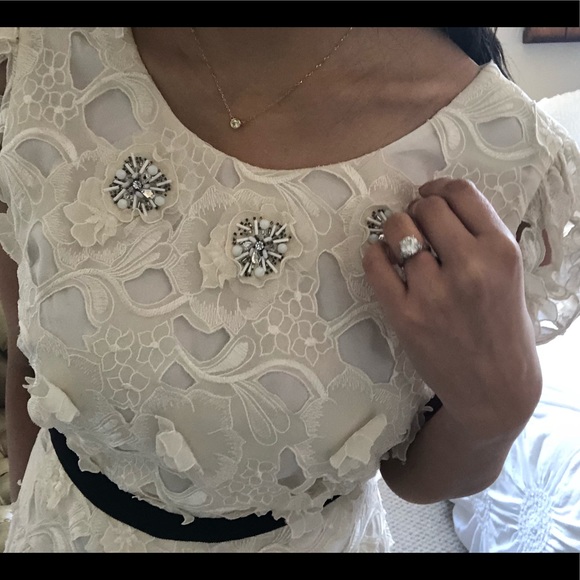 BCBGMaxAzria Dresses & Skirts - (FIRM) Beautiful 💯 Silk Beaded Lace BCBGMAXAZRIA